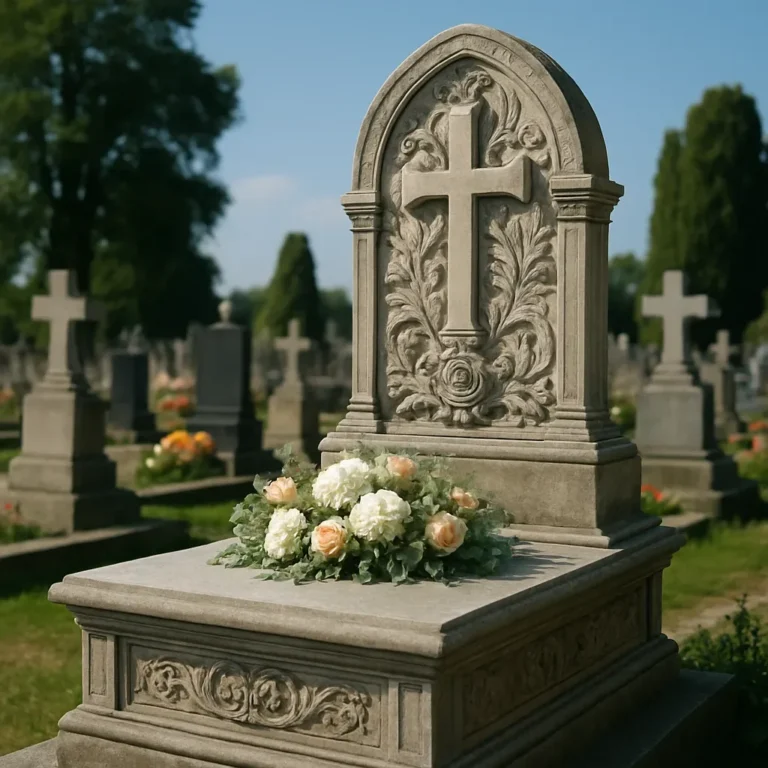 Grobowce Jaworzno w malowniczym otoczeniu cmentarza w mieście Jaworzno, idealne miejsce pamięci.