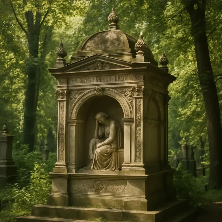 Grobowce Kraków: Zabytkowe nagrobki w malowniczym otoczeniu cmentarza w Krakowie.