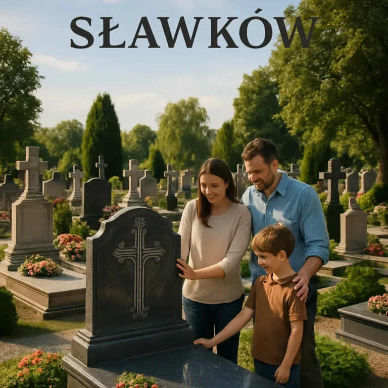 Nagrobki Sławków: wybór pomnika na cmentarzu w Sławkowie dla upamiętnienia bliskiej osoby.